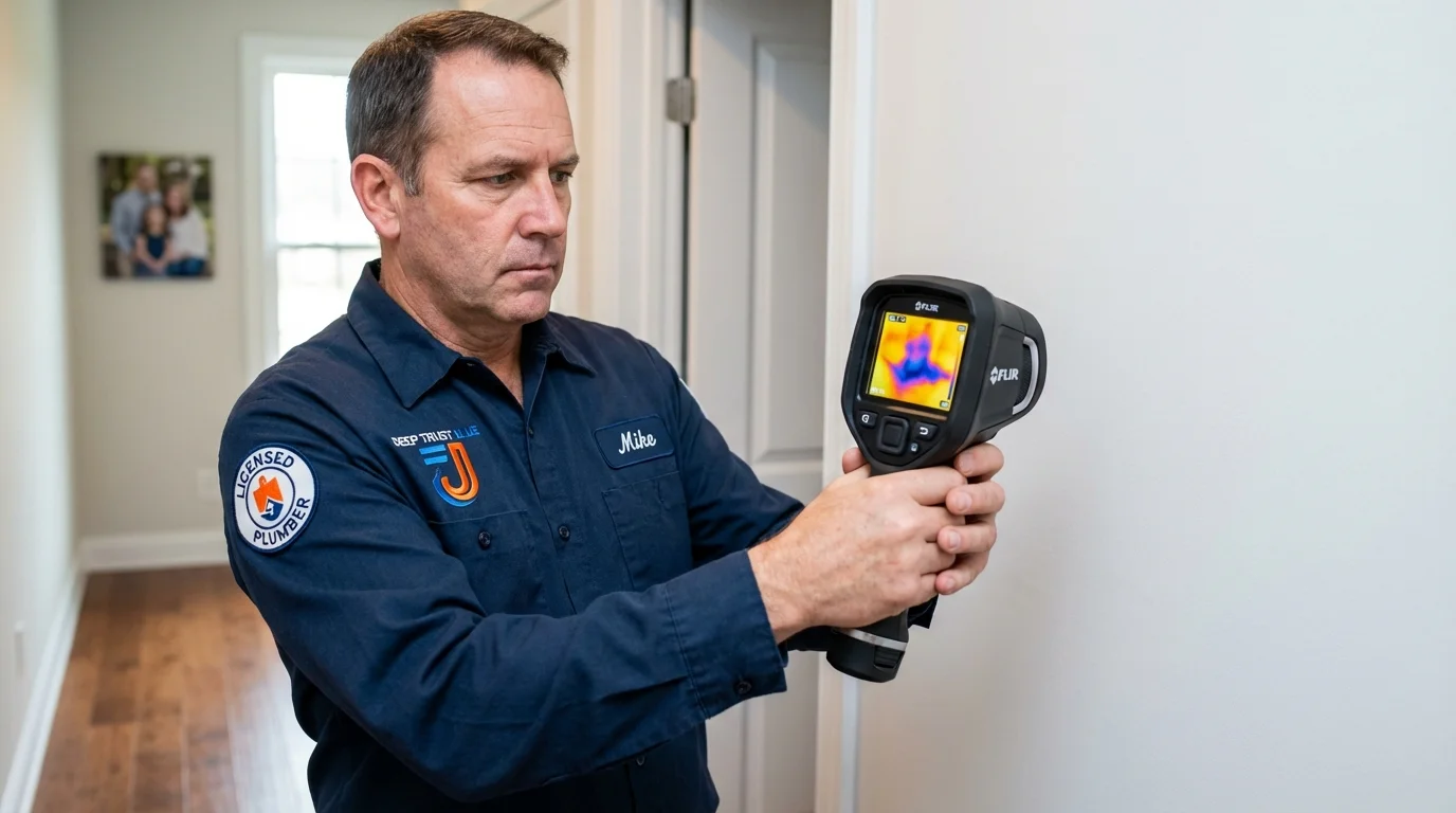 Thermal imaging leak detection by Johns Plumbing LLC in Tucker